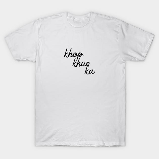 khop khun ka - black T-Shirt by habibitravels